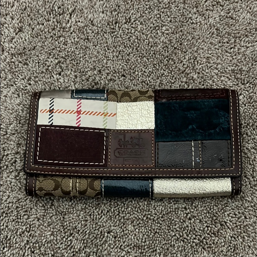 Coach Multicolor Patchwork Wallet